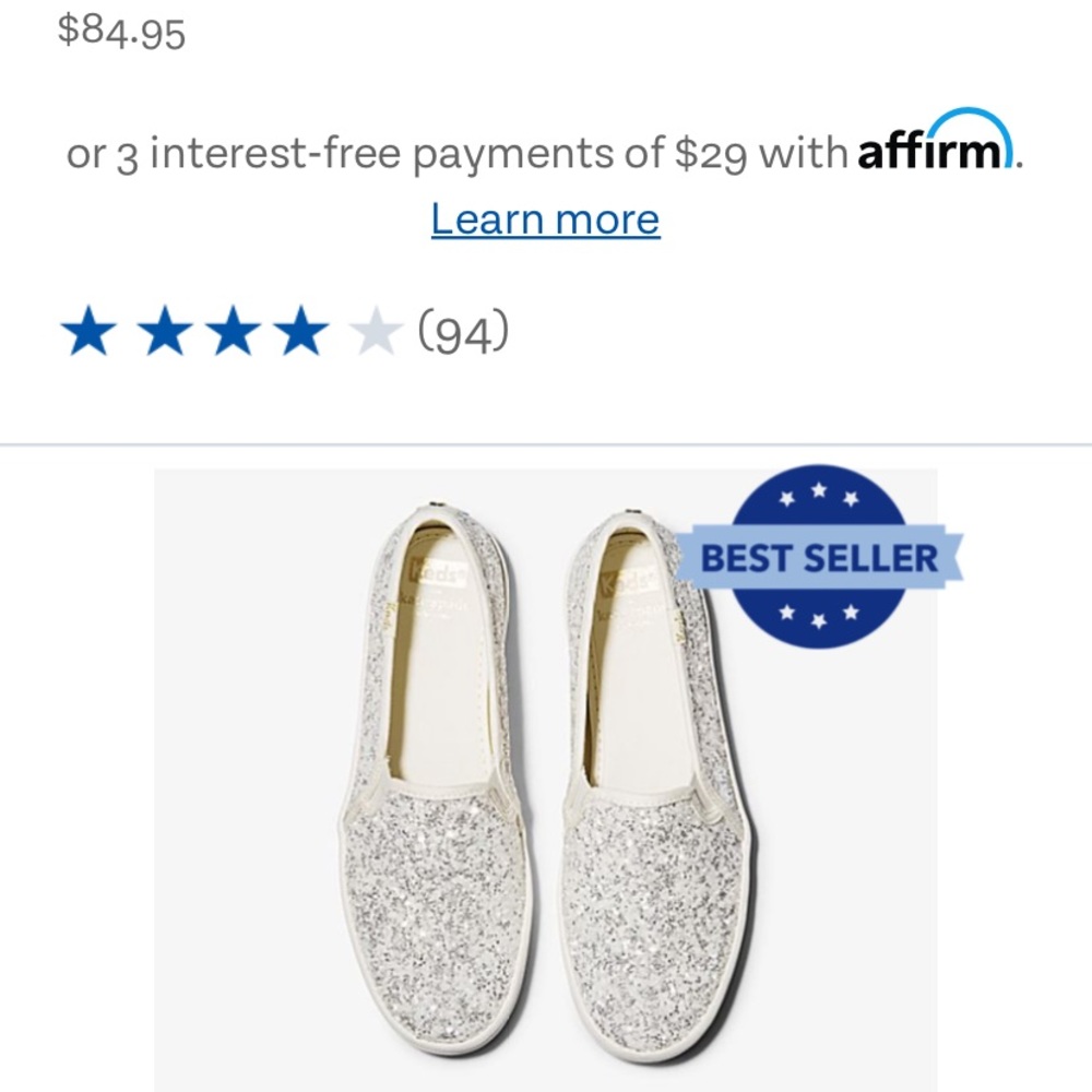 Kate Spade x Keds bridal/prom sneakers.